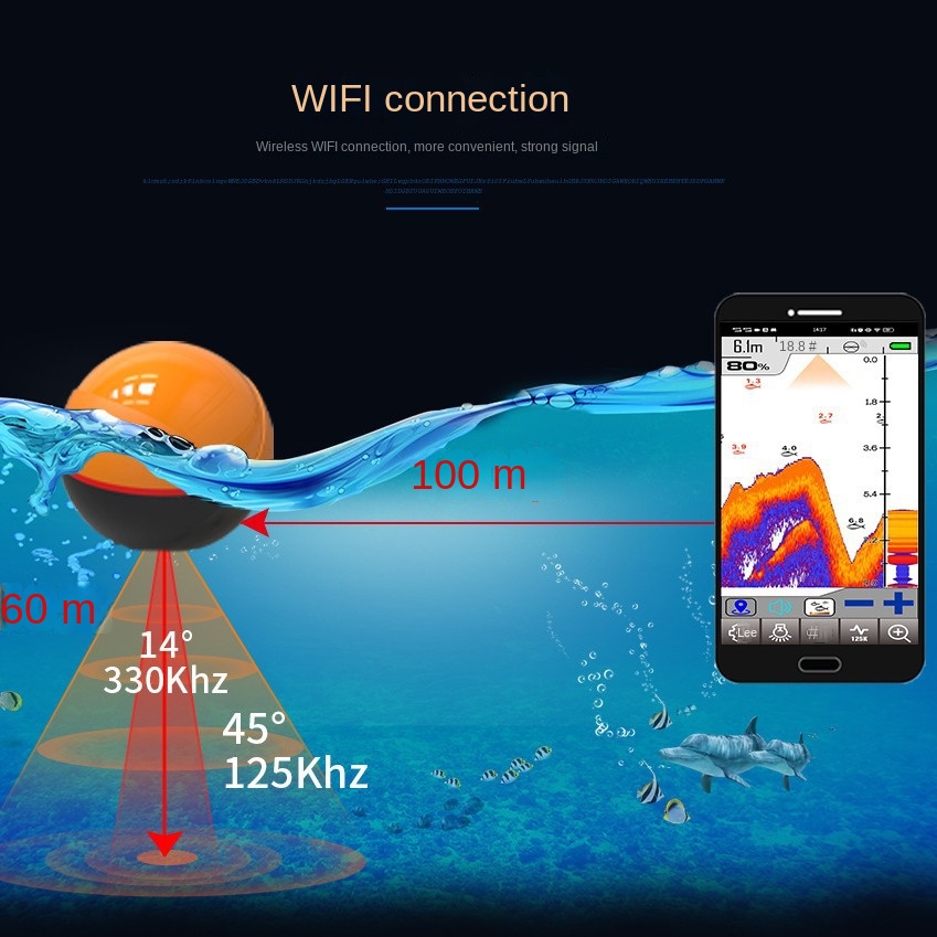 Novo Localizador de Peixes Int - Fish Finder avaliação e preço