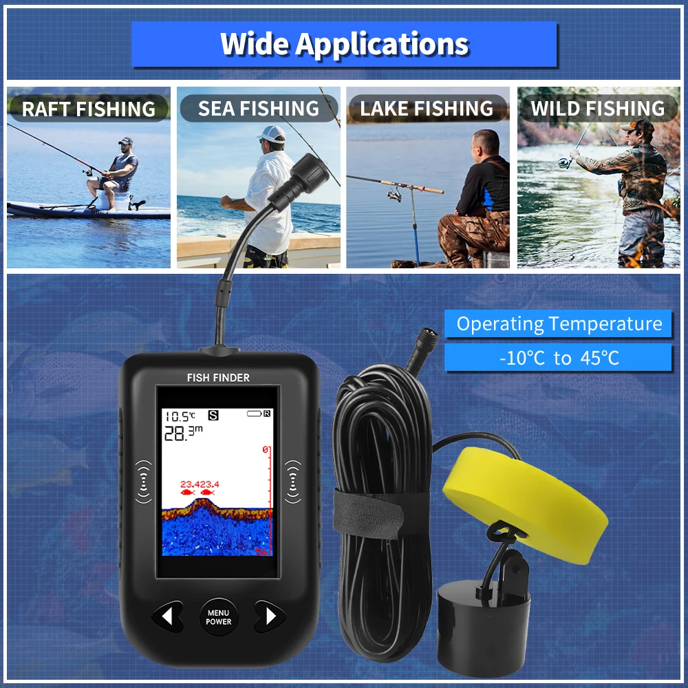 Sonda de Pesca Portátil Erchan - Fish Finder Portable avaliação e preço