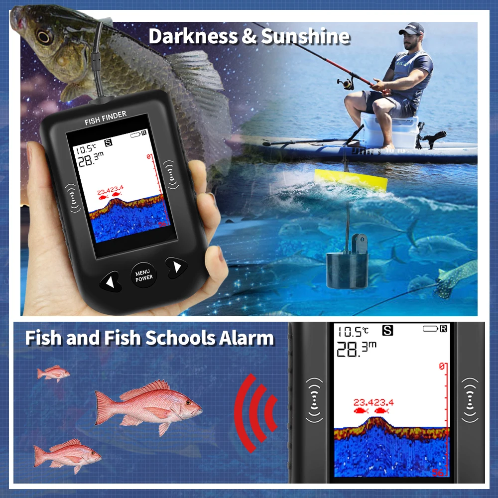 Sonda de Pesca Portátil Erchan - Fish Finder Portable avaliação e preço