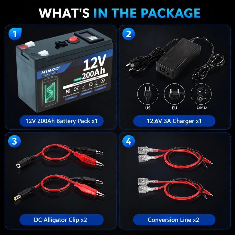 Bateria LiFePO4 12V 200Ah de C - Fish Finder Charger avaliação e preço