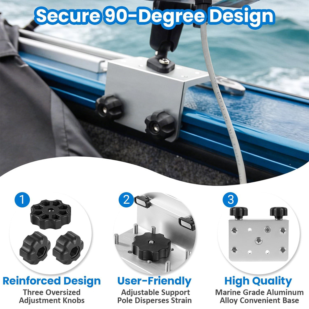 Pacote com 2 Unidades 90 °   S - Fish Finder Mount avaliação e preço