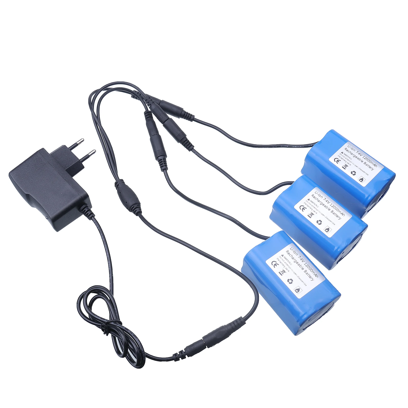 Bateria de 7.4V 12000mAh com C - Fish Finder Charger avaliação e preço